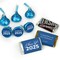 85 Pcs Graduation Candy Party Favors Milk Chocolate Hershey's Kisses with Stickers - Blue Class of 2025